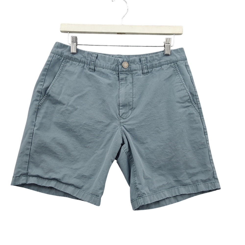 Bonobos Mens Preppy Classic Chino Shorts 31 Blue Gray 7 Inch Inseam 18087-GRT77
